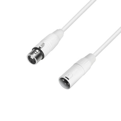 Adam Hall K4MMF1000-SNOW Microphone Cable XLR Female to XLR Male 30 Foot - White