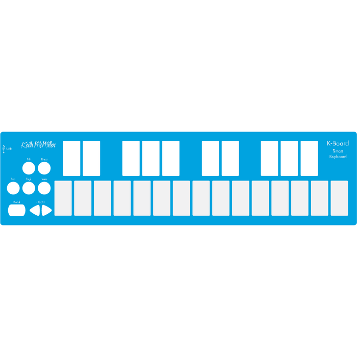 Keith McMillen K-Board-C Mini MPE MIDI Keyboard Controller - Aqua