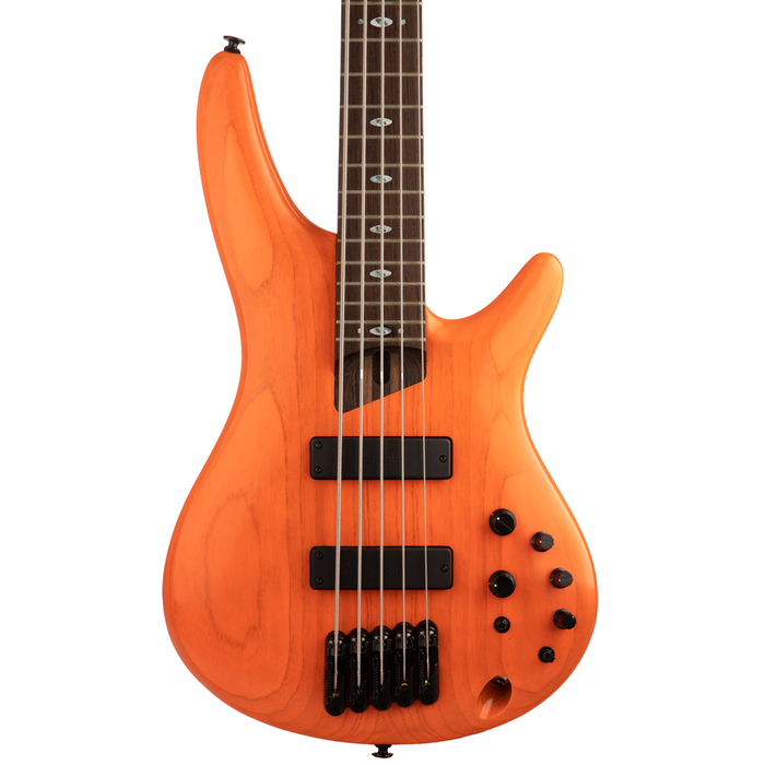 Ibanez SR Prestige SR4605 5-String Bass Guitar - Orange Solar Flare Low Gloss