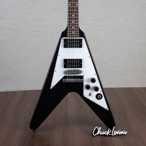 Gibson Custom Shop Kirk Hammet 1979 Flying V Electric Guitar - Ebony - #KH046