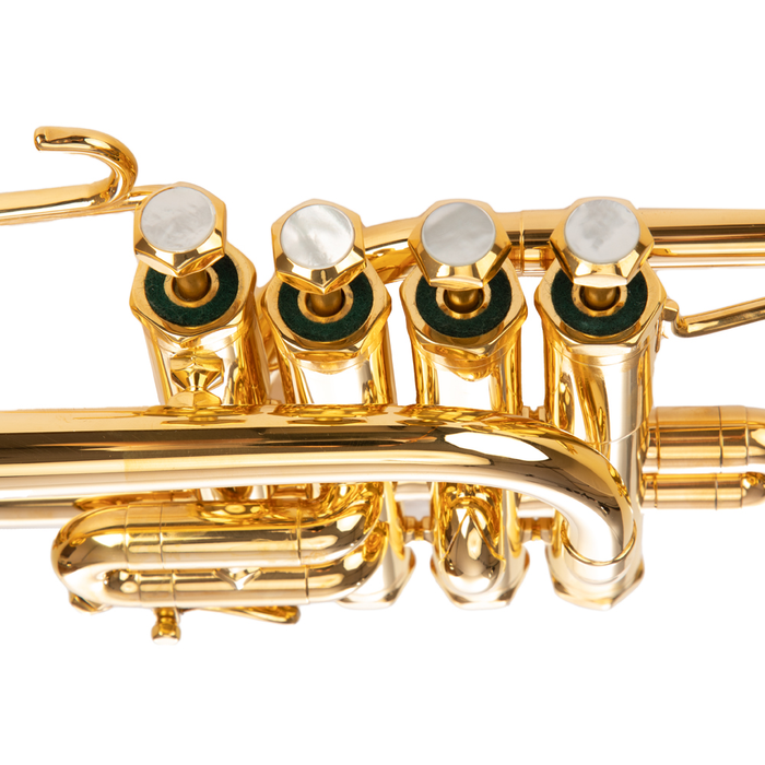 Schilke P5-4GP Four Valve Beryllium Bell Piccolo Trumpet - Gold Plated