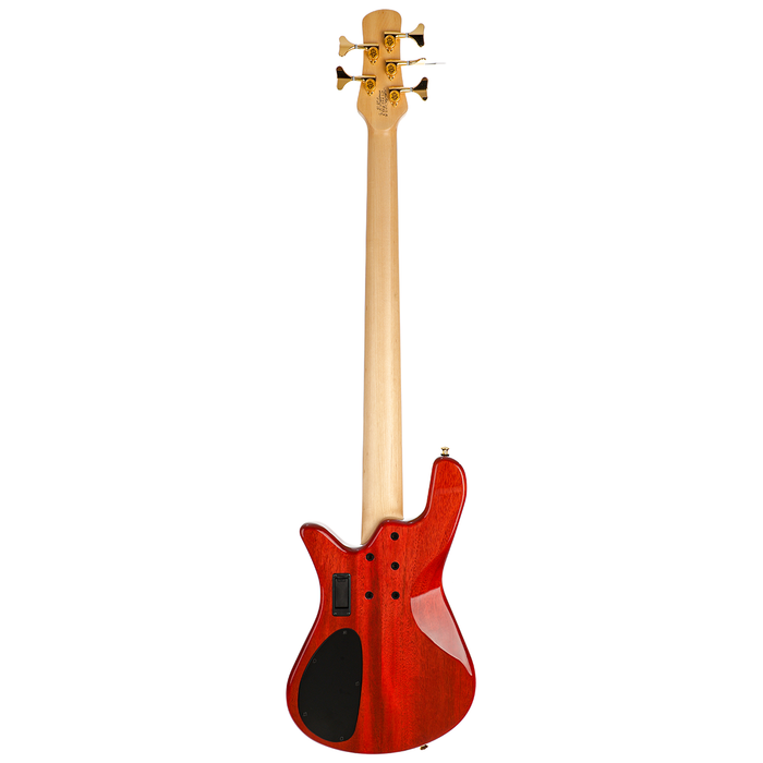 Spector USA Custom NS-5H2 5-String Bass Guitar - Faded Red Stain Gloss - New