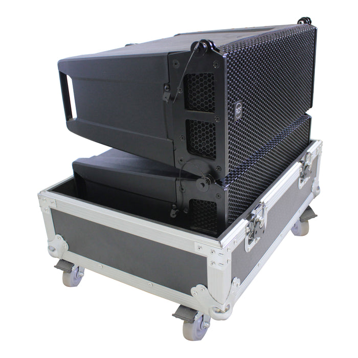 ProX X-RCF HDL6A LA X2W Dual-Speaker Flight Case for Line Array with Casters