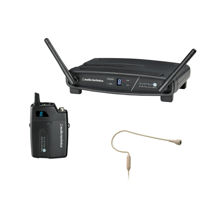 Audio-Technica ATW-1101/H92-TH Digital Earset Wireless System W/ Omnidirectional Mic - 2.4 GHz