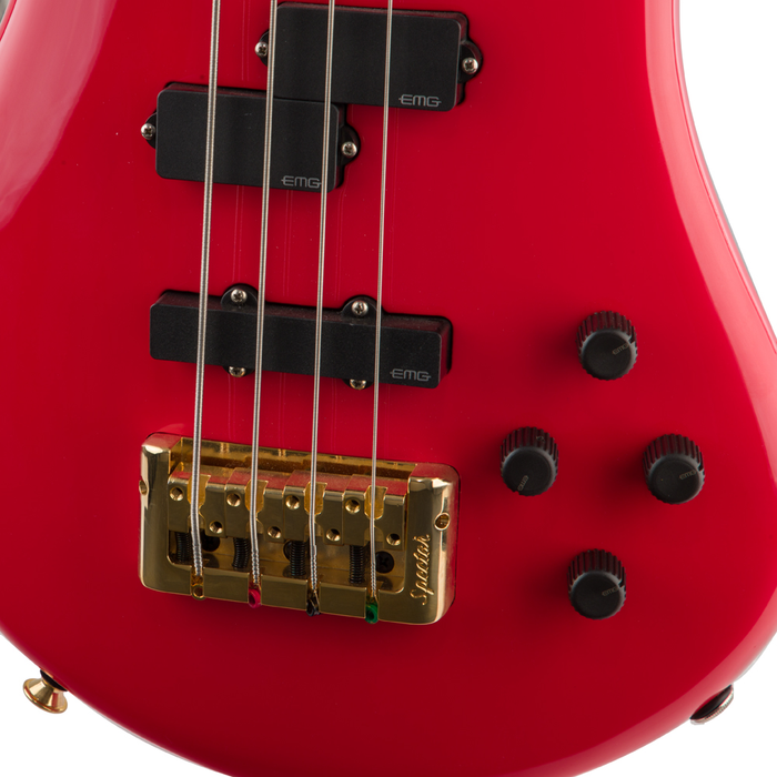 Spector Euro4 Classic Bass Guitar - Solid Red - #21NB16614 - Display Model