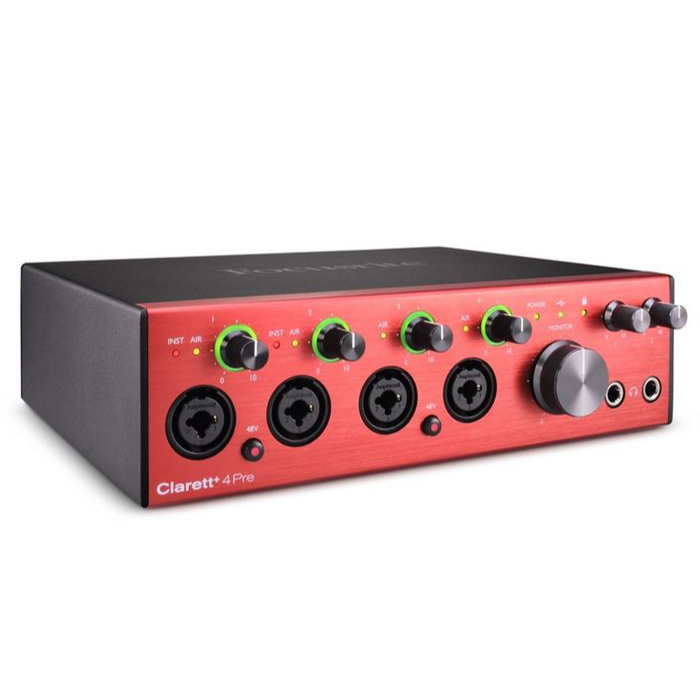 Focusrite Clarett+ 4Pre 18-In/8-Out Audio Interface