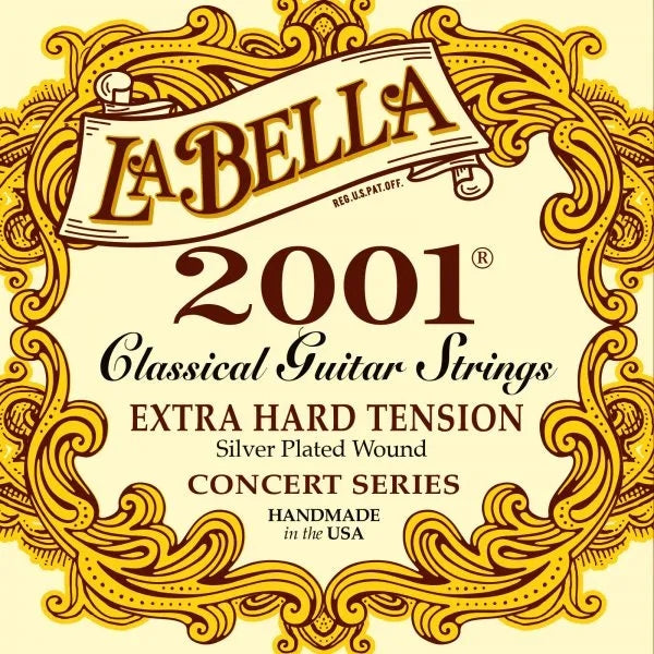 La Bella 2001 Classical Extra Hard Tension Guitar Strings