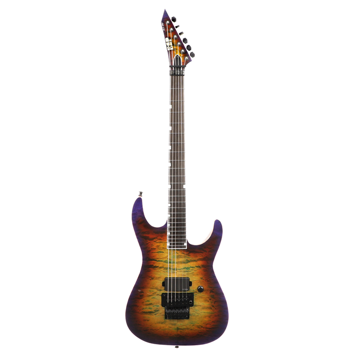 ESP M1 Deluxe FR Quilt Maple Top Electric Guitar - Lynch Burst - #US22269