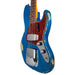 Fender Custom Shop 1961 Jazz Bass, Ash Heavy Relic - Sapphire Blue Transparent - CHUCKSCLUSIVE - #R118315 - Display Model