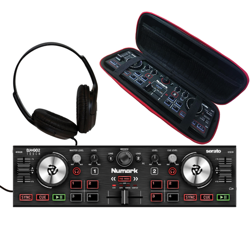 Numark DJ2GO2 Bundle with Headphones and Bag