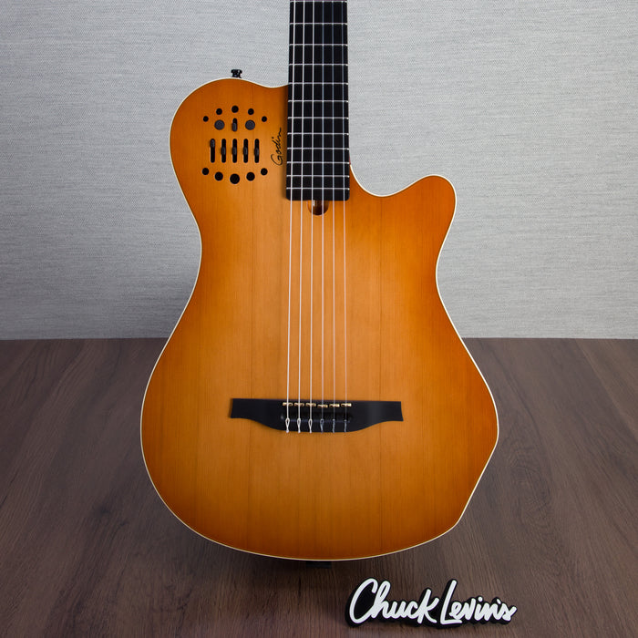 Godin Multiac Grand Concert SA Prototype Nylon String Electric Guitar - Burst - #22123143