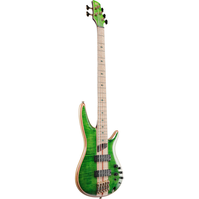 Ibanez 2022 SR5FMDX SR Premium 5-String Bass Guitar - Emerald Green Low Gloss - New