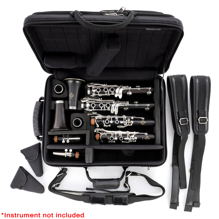 Marcus Bonna Double Clarinet Case for A and Bb with Rain Cover - Black - Preorder