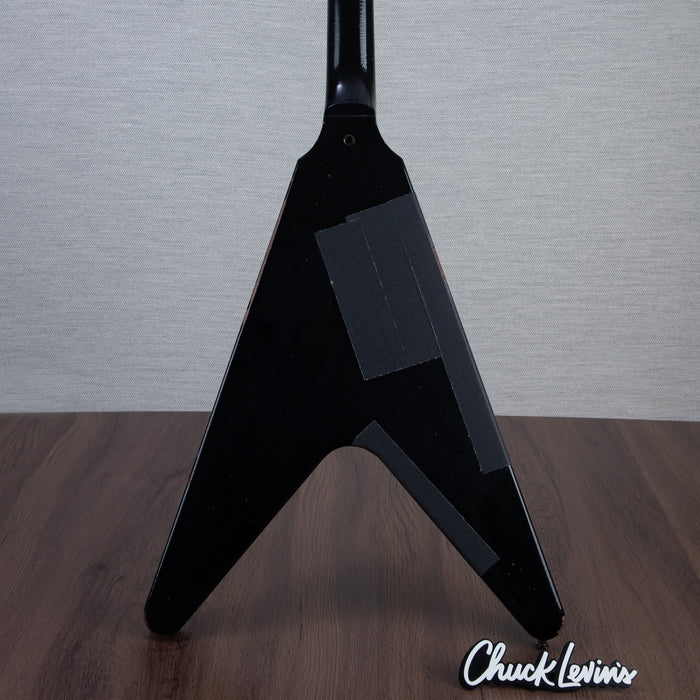 Gibson Custom Shop Kirk Hammet 1979 Flying V Electric Guitar - Ebony - #KH109