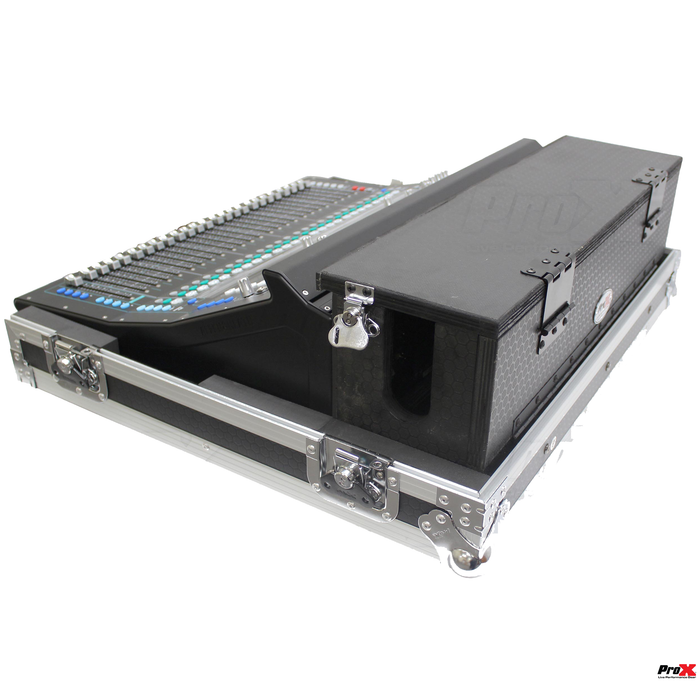 PRO X XS-AHSQ5DHW Flight-Road Case for Allen & Heath SQ5 Console with Doghouse and Wheels