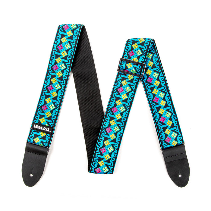 Dunlop JH14 Jimi Hendrix Guitar Strap - Live in Maui Blue Diamonds