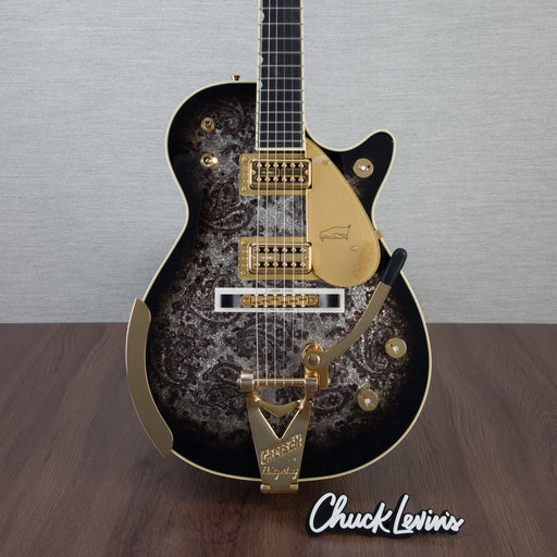 Gretsch Limited Edition G6134TG Paisley Penguin With String-Thru Bigsby Electric Guitar - Black Paisley - #JT23051880