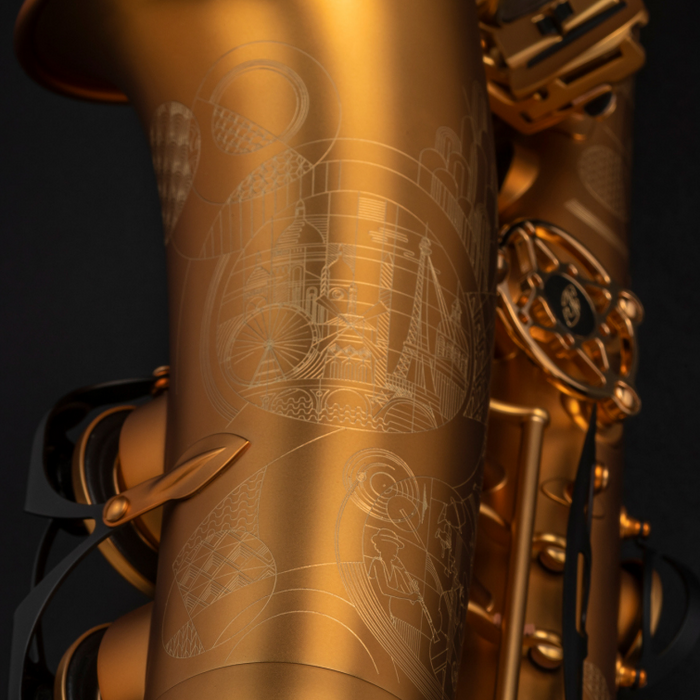 Selmer Paris Supreme Modele 2022 Alto Saxophone- Dark Gold Matte Lacquered