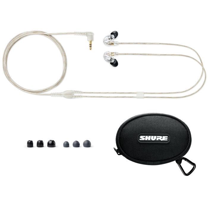 Shure SE215 Sound Isolating Earphones - Clear - New,Clear