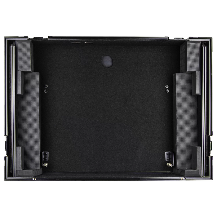 Odyssey FZPIXDJRR Low Profile XDJ-RR Flight Case with Bottom 1U Rack Space Flight Case and Glide Platform