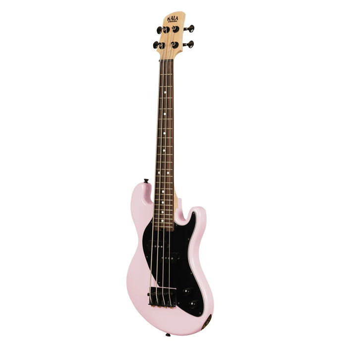 Kala U•BASS Electric Bass Guitar - Pale Pink Fretted