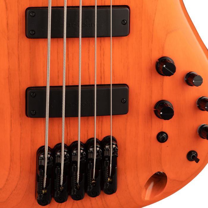 Ibanez SR Prestige SR4605 5-String Bass Guitar - Orange Solar Flare Low Gloss