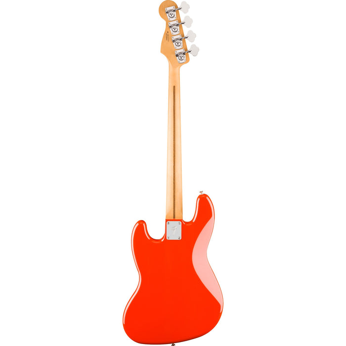 Fender Player II Jazz Electric Bass Guitar, Maple Fingerboard - Coral Red