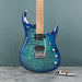 Music Man John Petrucci Signature JP15, Quilt Maple Top Electric Guitar - Cerulean Paradise Fade - New