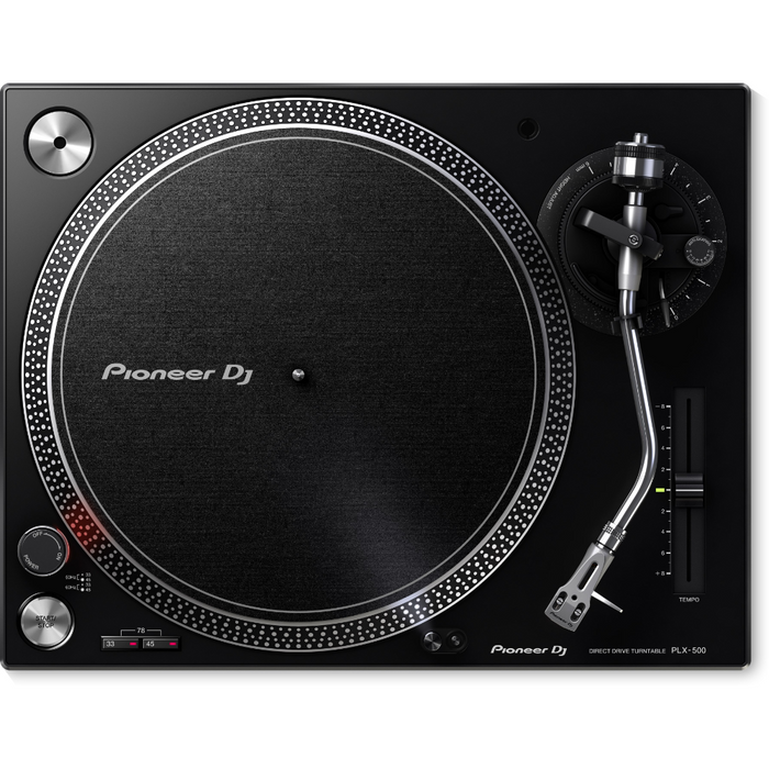 Pioneer PLX-500-K High-Torque, Direct Drive Turntable - Black - New