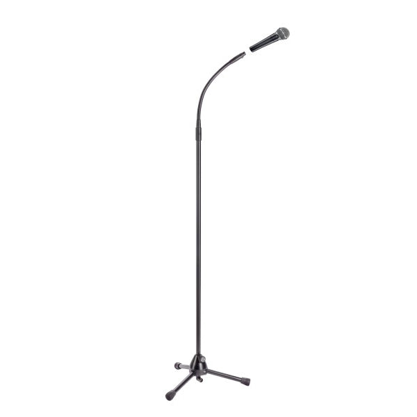 K&M 27500.000.55 Microphone Stand with Wired Gooseneck and F-XLR