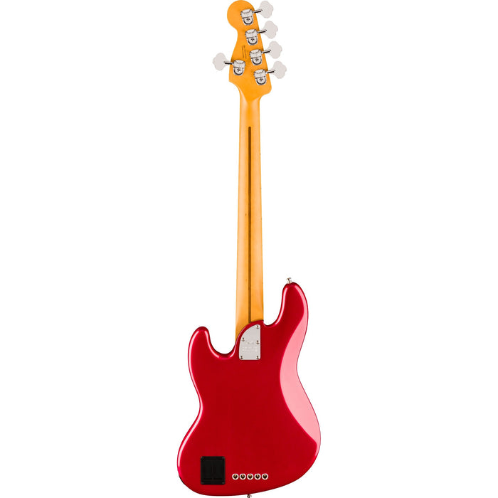 Fender American Ultra II Jazz Bass V Electric Bass Guitar, Maple Fingerboard - Sinister Red - Preorder