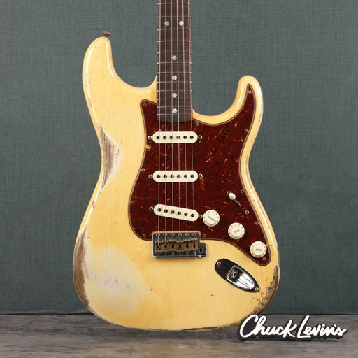 Fender Custom Shop 1969 Stratocaster Heavy Relic Guitar - Aged Vintage White - CHUCKSCLUSIVE - #R123333