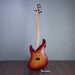 Brubaker USA Custom Artist Series JXB-5 5-String Electric Bass Guitar - Fireburst - #051-23