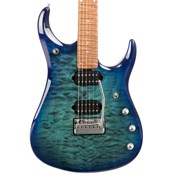 Music Man John Petrucci Signature JP15, Quilt Maple Top Electric Guitar - Cerulean Paradise Fade - New