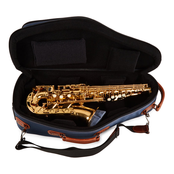 GARD 104-CESNB-V Elite Alto Saxophone Gig Bag - Navy Blue Cordura