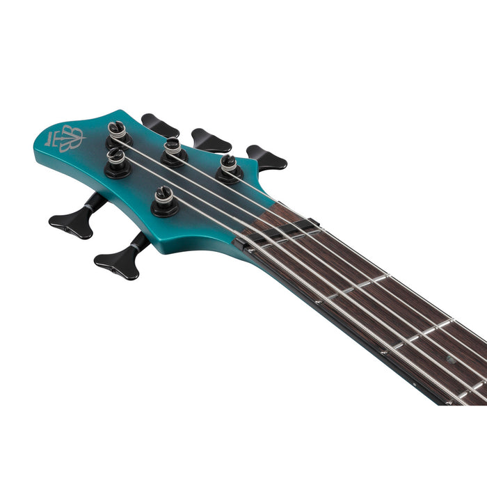 Ibanez 2022 BTB605 Bass Workshop BTB 5-String Multi Scale Bass Guitar - Cerulean Aura Burst Matte - New