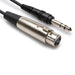 Hosa STX-103F 3-Foot Balanced Interconnect Cable - XLR3F To TRS