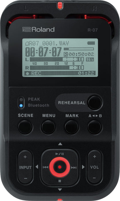 Roland R-07 High Resolution Audio Recorder - Black