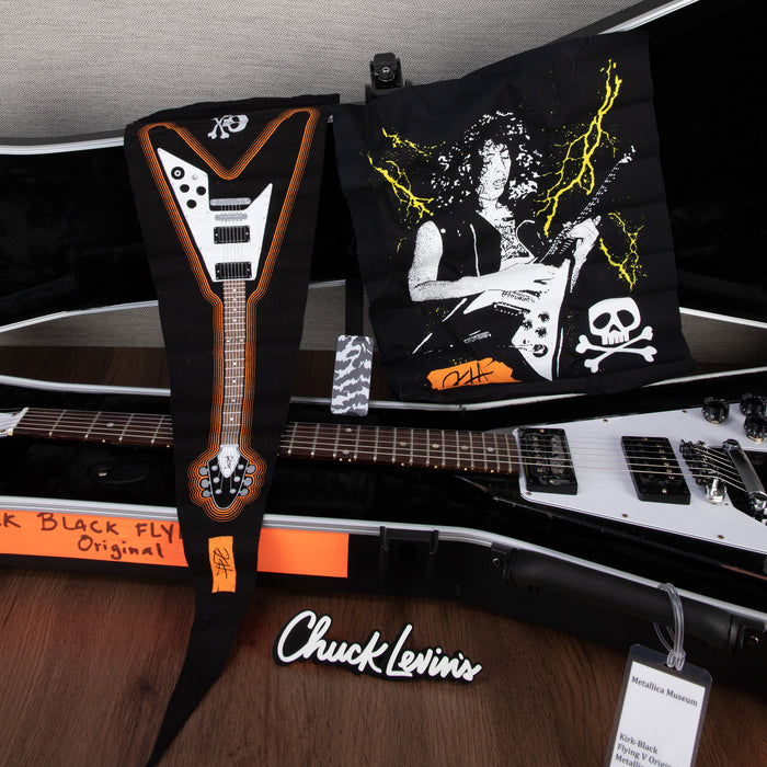 Gibson Custom Shop Kirk Hammet 1979 Flying V Electric Guitar - Ebony - #KH109