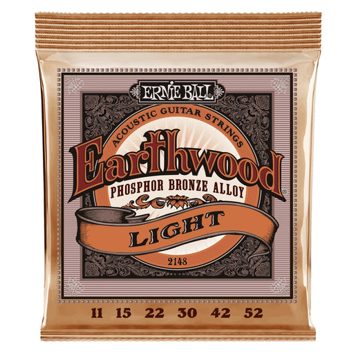 Ernie Ball Light Earthwood Phosphor Bronze 11-52 Gauge Acoustic Guitar Strings