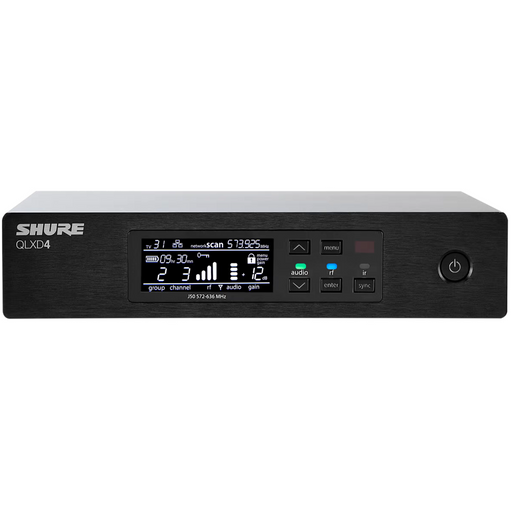 Shure QLXD4 Single-Channel Wireless Reciever - H50 Band - New