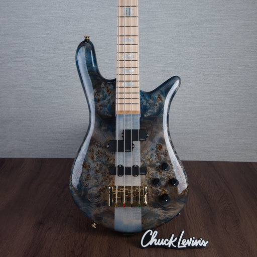 Spector Euro4 LT Bass Guitar - Exotic Poplar Burl Blue Fade - CHUCKSCLUSIVE - #]C121SN 21053