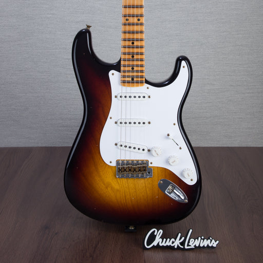 Fender Limited Edition 70th Anniversary 1954 Stratocaster Journeyman Relic Guitar - Wide-Fade 2-Color Sunburst - #XN4062